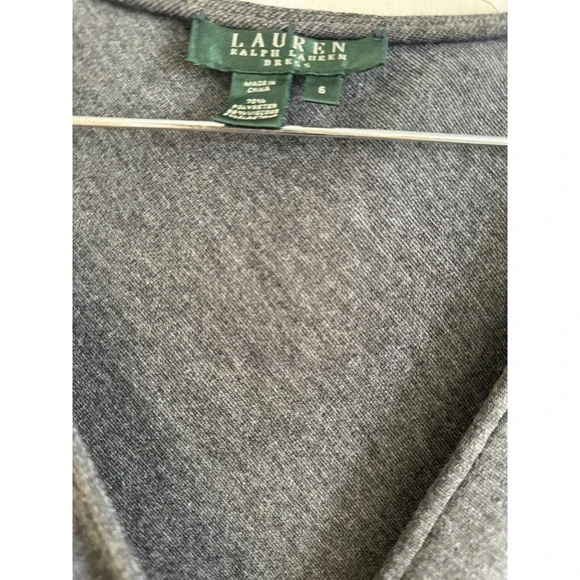 Ralph Lauren Women's Sz 6 Dress Sleeveless Surplice Bust Stretch Career - Picture 7 of 7